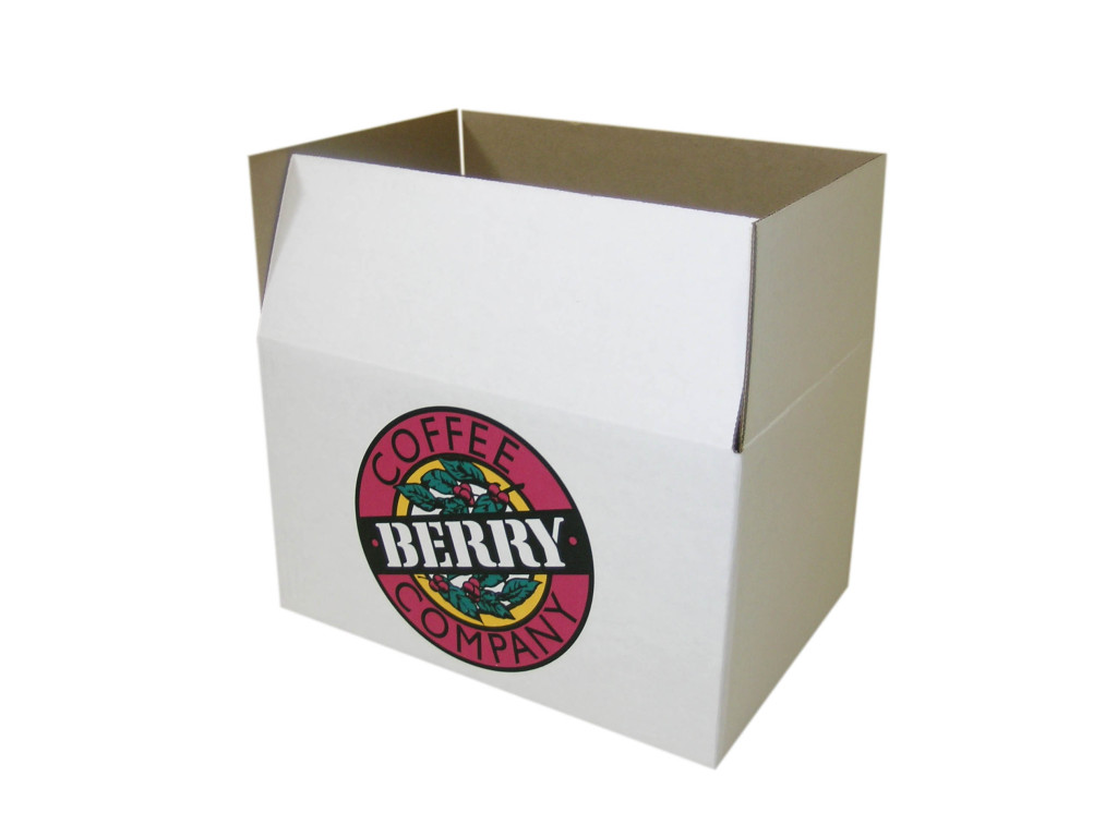 shipping box for berry coffee company